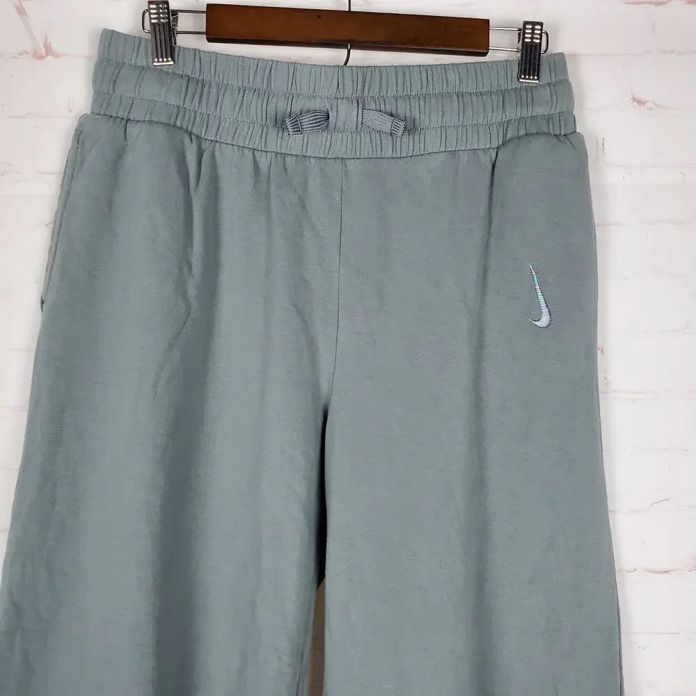 Nike Yoga Big Kids Girls Wide Leg Sweatpants XL Gray Pull On Fleece 26